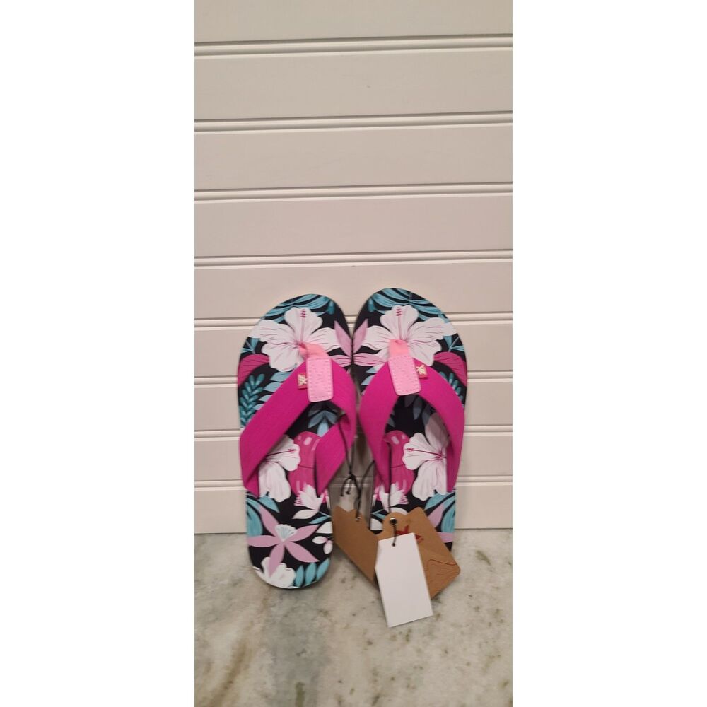 Zeroxposur Womens Lightweight Pink/Multi Flip Flops Size 6 NWT